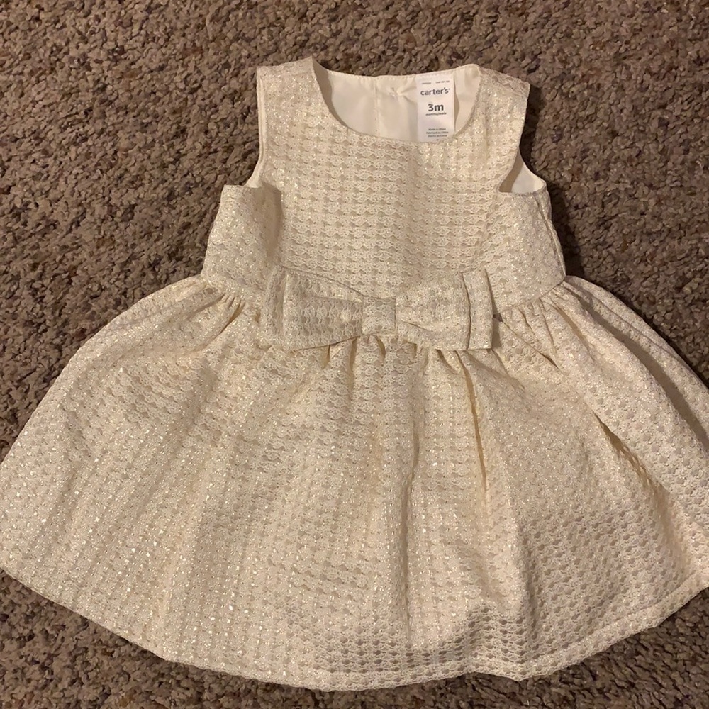Infants shimmer sleeveless dress